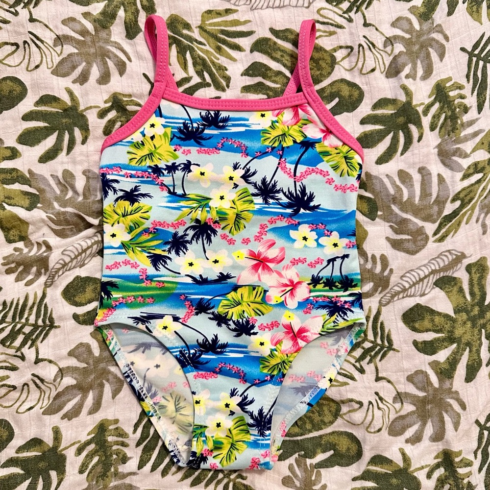 Tropical One Piece Swimsuit